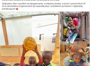 Powiększ obraz: Dla świata - nasze piłki dotarły do dzieci z Afryki
